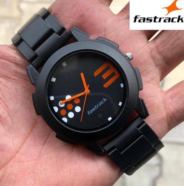 Fastrack watches for discount men black chain