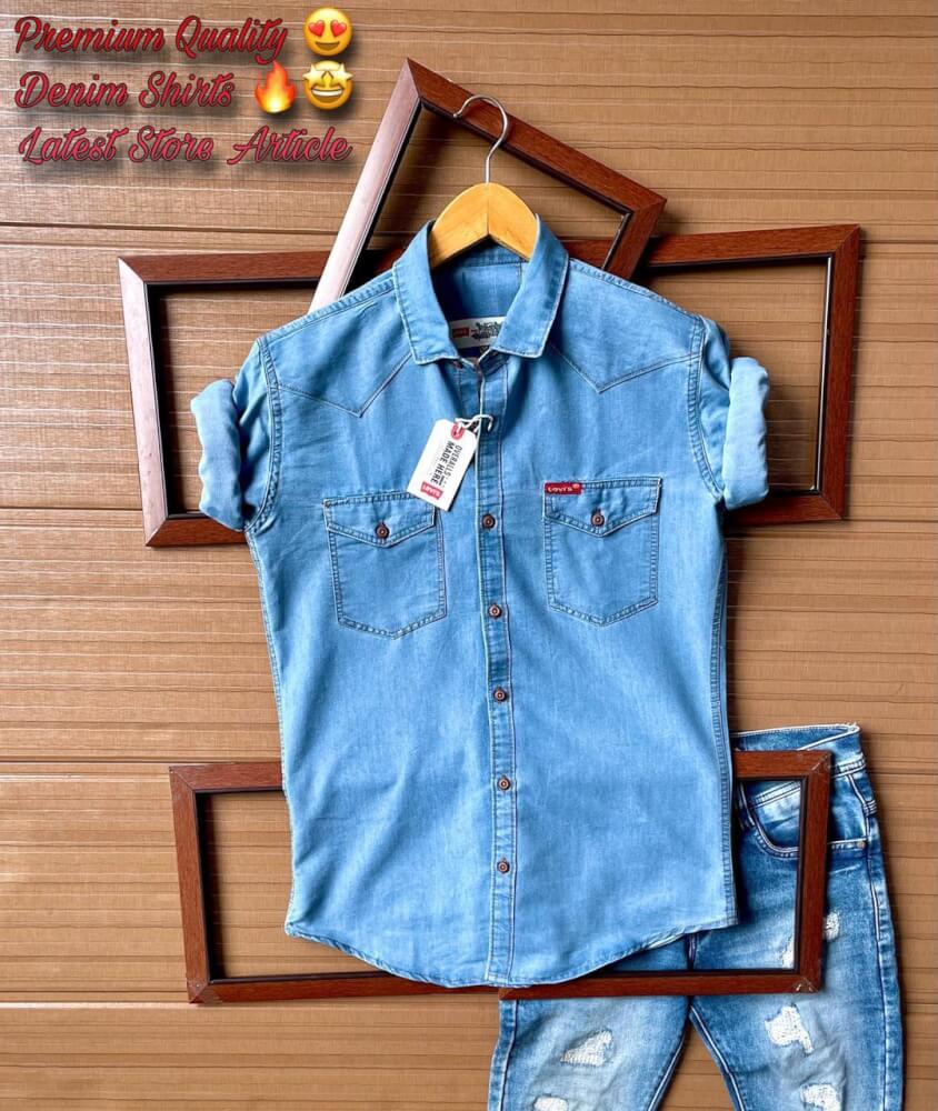 Levi s Double Pocket Denim Shirt C1 MRk Store