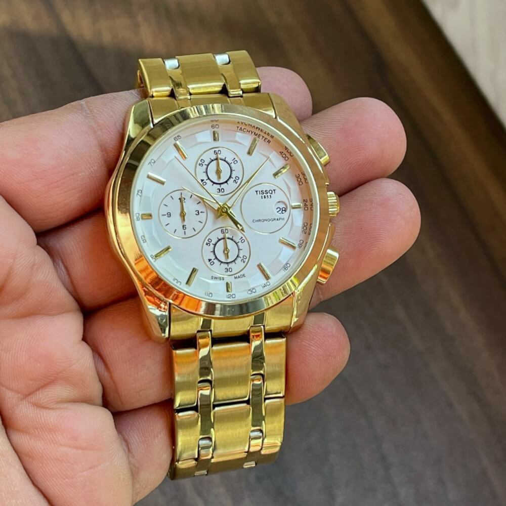 Tissot Couturier Premium Gold Chronographic Watch MRk Store