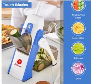 Multifunctional Vegetable Slicer Shredder Dicer Chopper with Thickness Adjuster, 30+ Different Cutting Style - Image 3