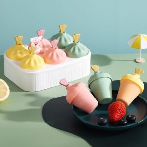 Ice Candy Mould (Dumpling Shape) With 6 Easy-To-Fill No-Drip Popsicle Moulds - Image 2