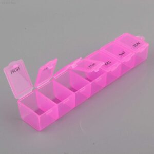 Portable Weekly Pill Box with 7 Day Compartments 6inch- Portable and Convenient for On-The-Go Storage 3 Pcs - Image 3