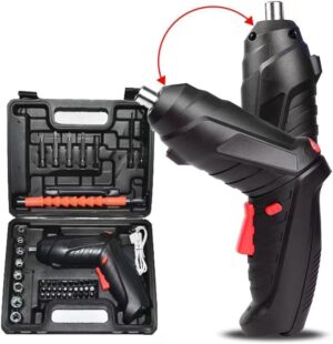 Metal Electric Screwdriver with 47 in 1 Screwdriver drill Bit Set