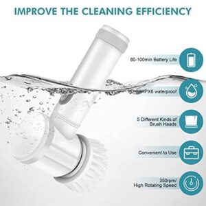 Multi-Functional 5 in 1 Magic Brush with 3 Heads, Effortless Cleaning & Brushing - Image 3