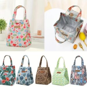 Insulated Printed Lunch Bags with Velcro Closure