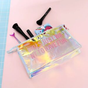 Shiny Makeup Toiletry Pouch (Love Your Self First) 16.5 x 26 x 6.5cm - Image 2