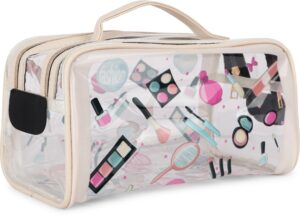 Transparent Double Zip Makeup Pouch