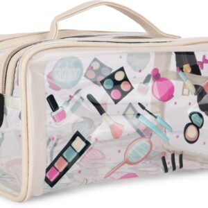 Transparent Double Zip Makeup Pouch