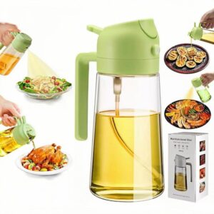 Sprayable and Pourable Glass Oil Bottle