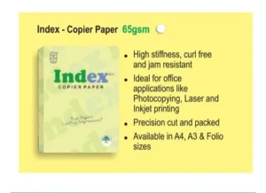A4 Sheet 65 GSM Index Plus - Image 2