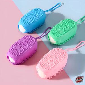 Double-Sided Silicone Bubble Bath Brush