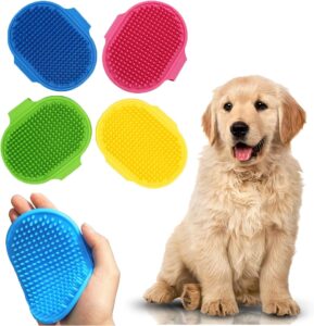 Pet Basics Palm Brush for Dogs, Puppies, Cats & Kittens