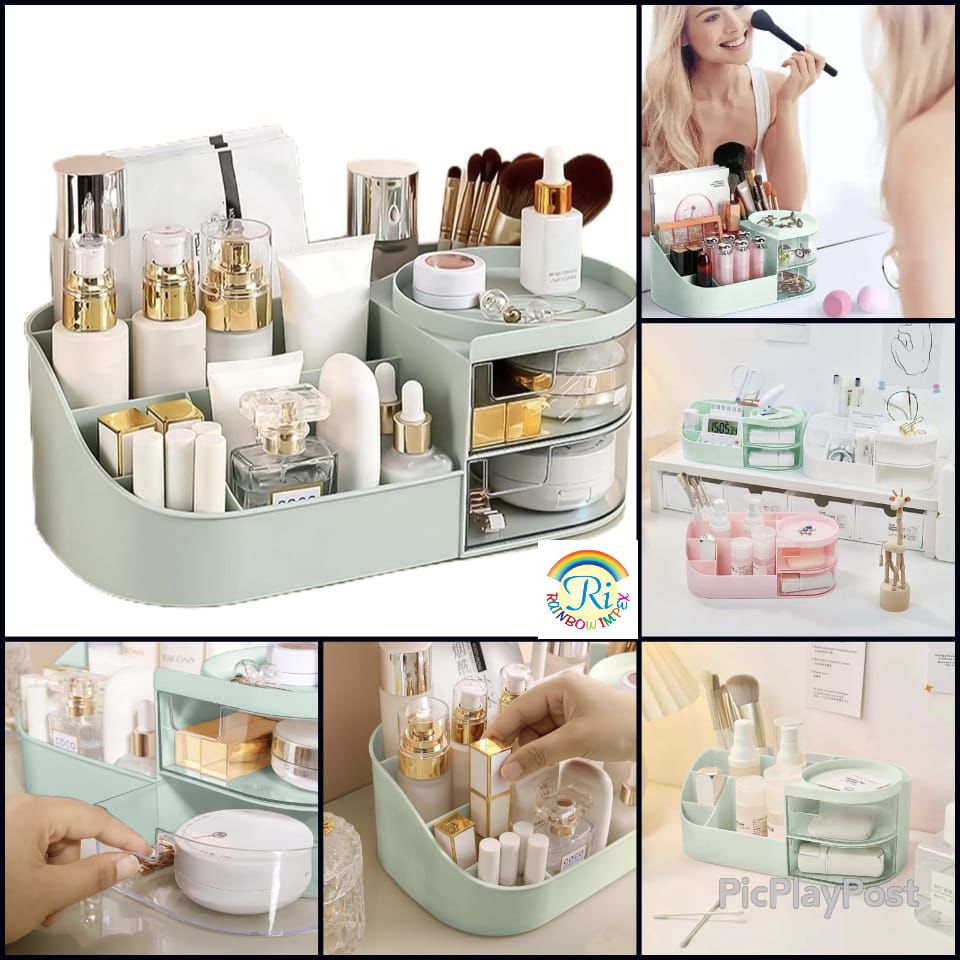 Large Capacity Makeup Organiser With Drawers for Vanity
