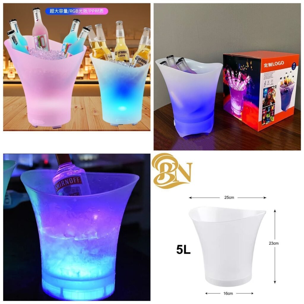Containers Led Liquid Led Ice Bucket 5L - MRk Store