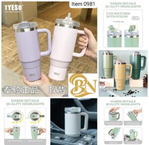 TYESO 1.2L Stainless Steel Tumbler