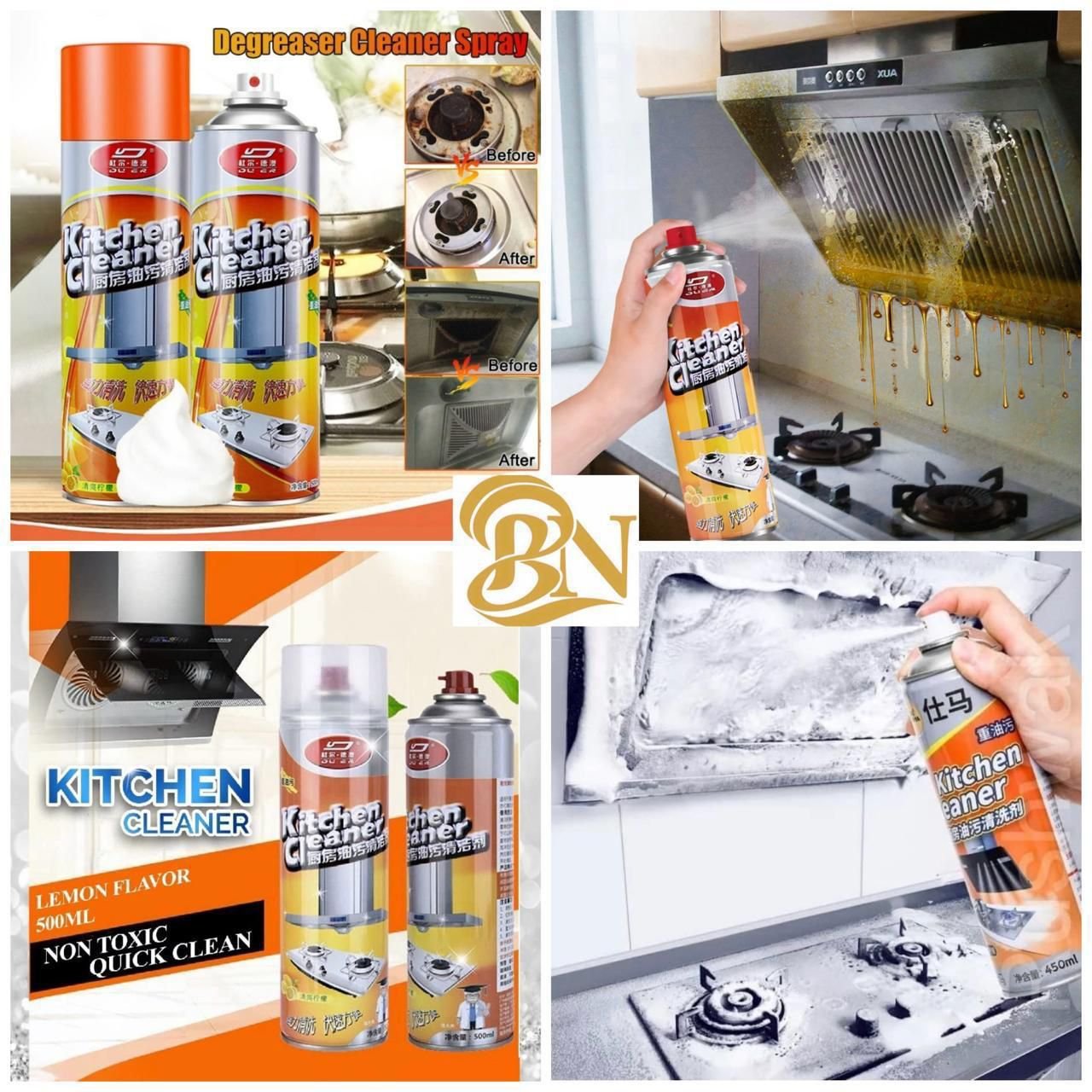 Multipurpose Bubble Foam Cleaner Spray For Kitchen