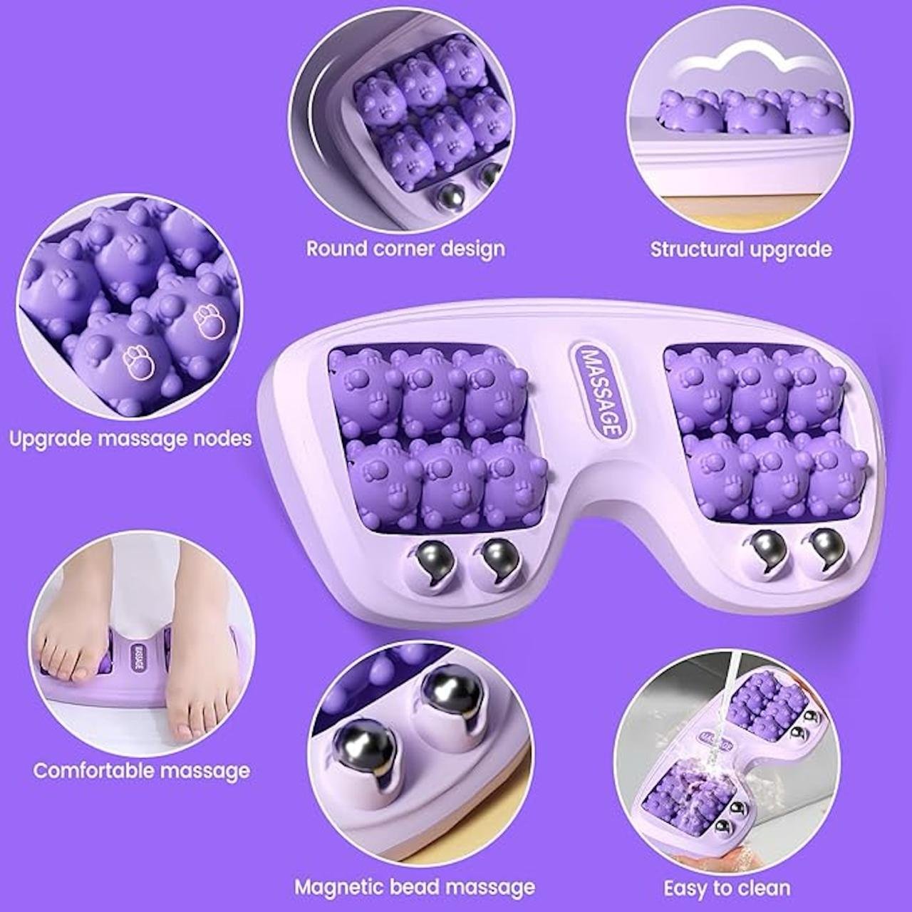 Portable Double Foot Massage Roller - Image 3