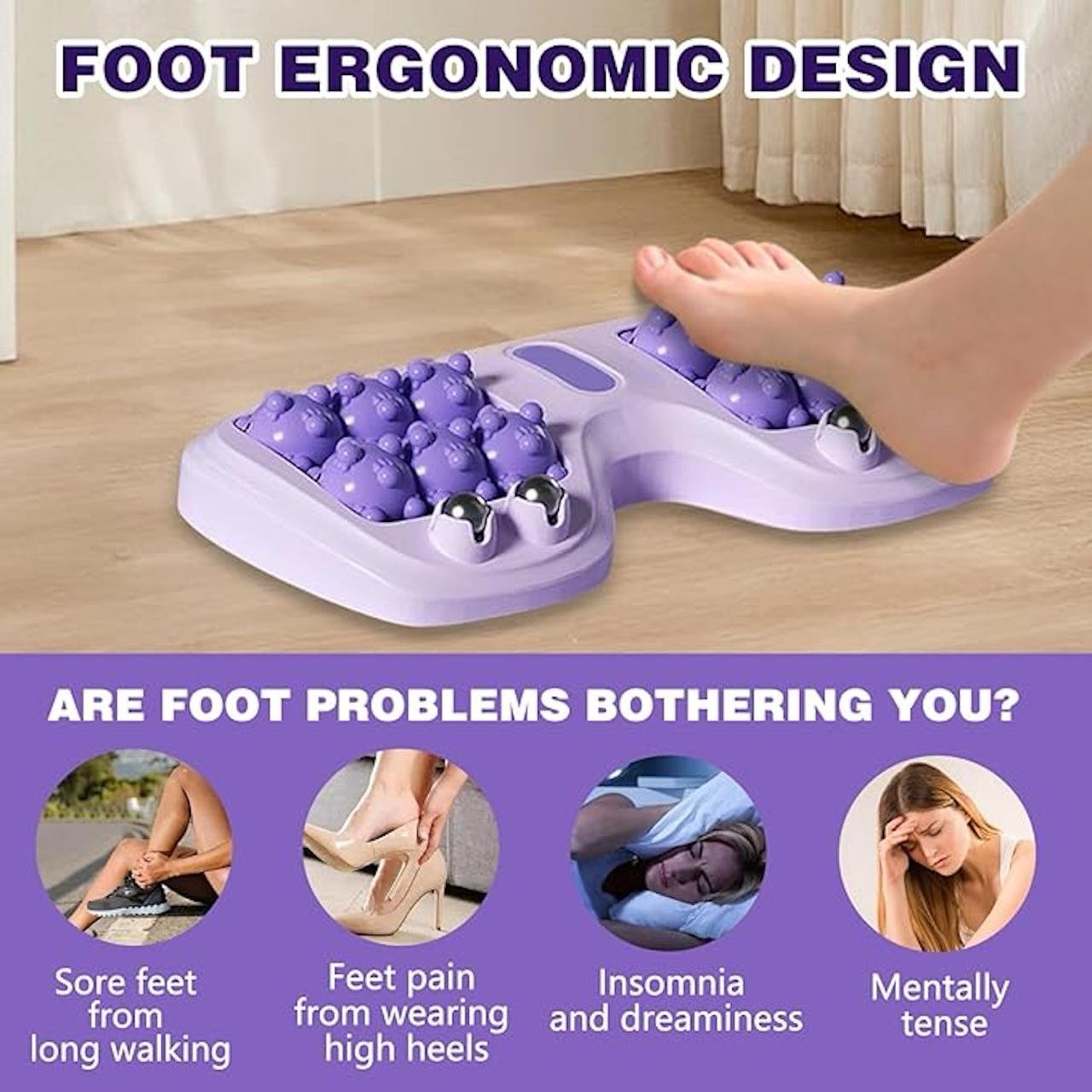 Portable Double Foot Massage Roller - Image 2