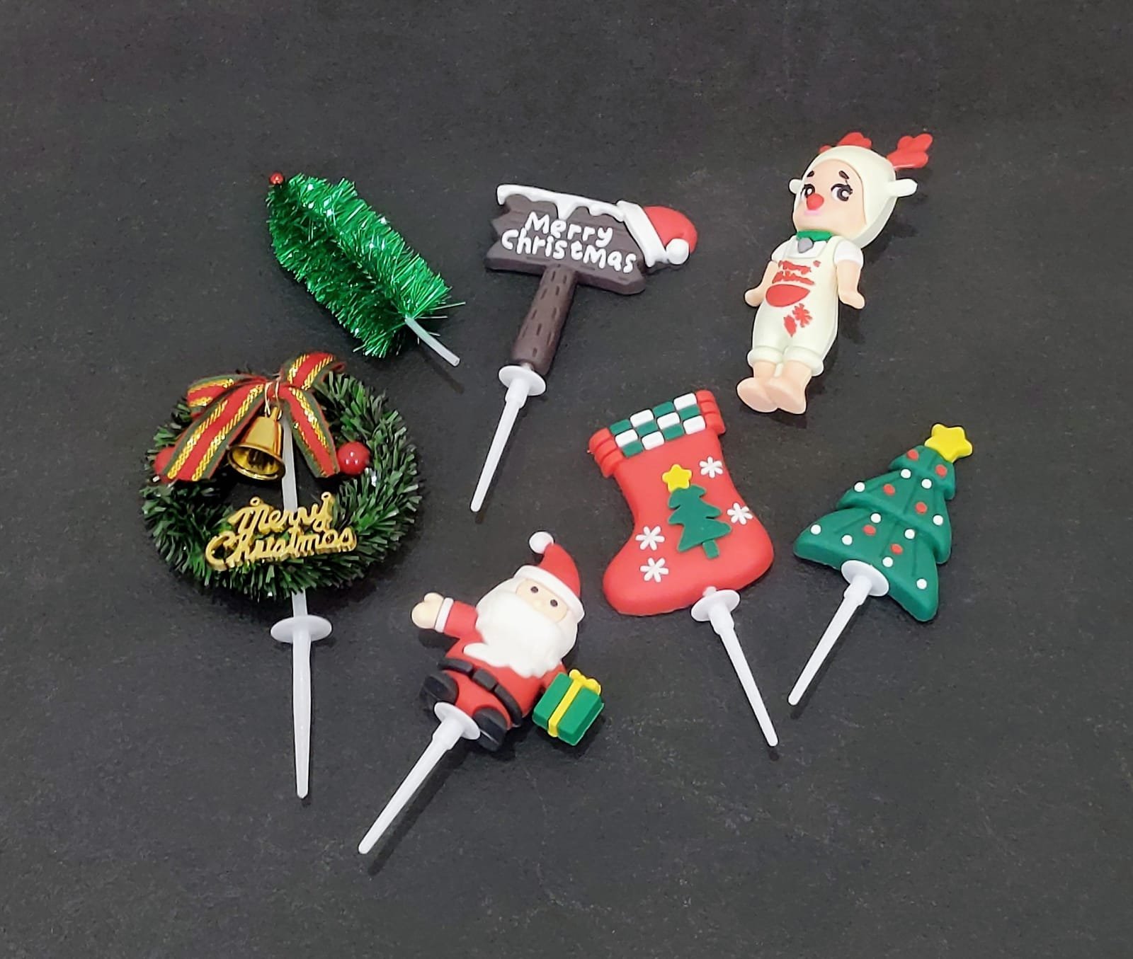 Christmas Cake Topper (Pack of 7) - Image 2