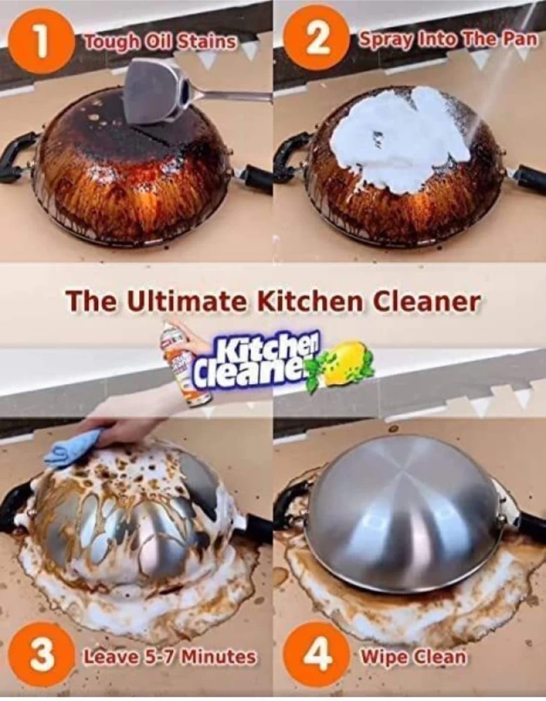 Kitchen Cleaning Foam Sprey 500ml - Image 2