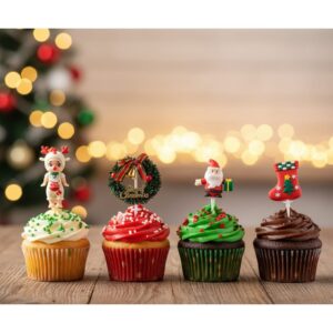 Christmas Cake Topper (Pack of 7)