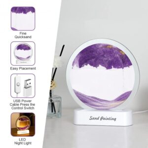 Moving Sand Art Picture Decorative 3D Deep Sea Sandscape In Motion Display