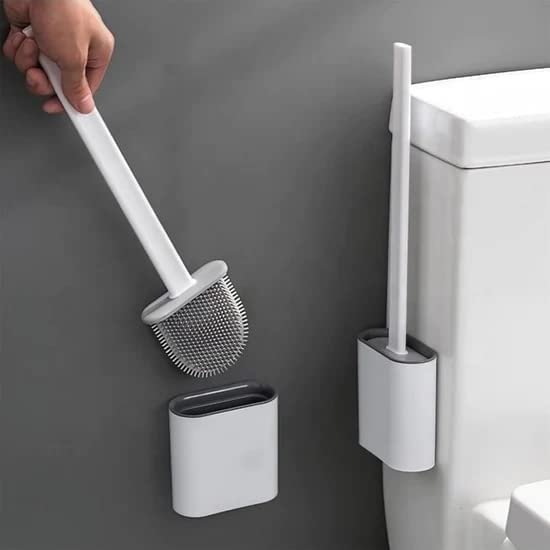Toilet Silicon Brush With Stand