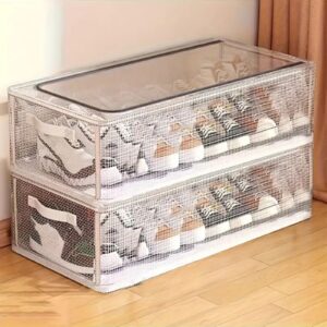 Transparent Foldable Shoe Storage Box