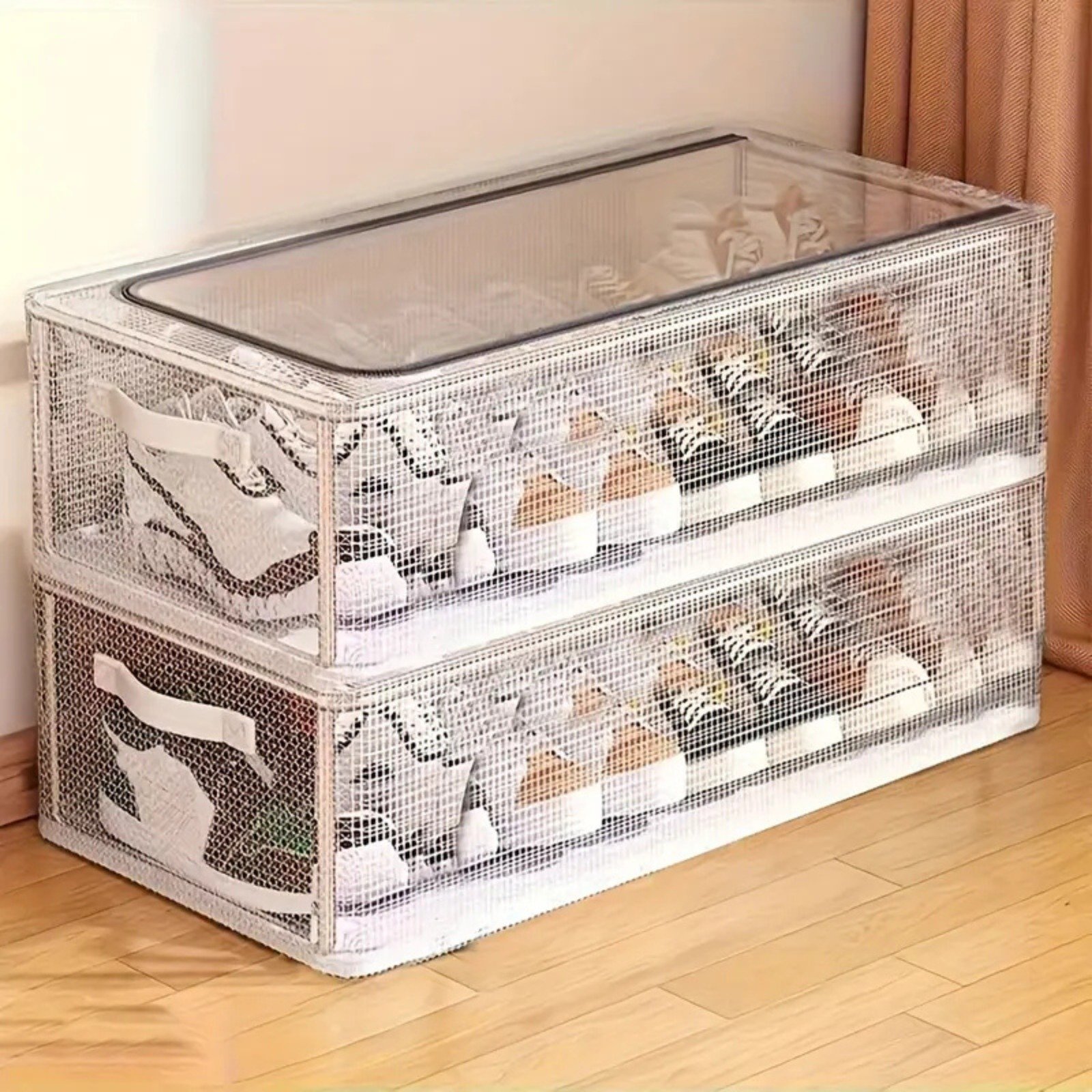 Transparent Foldable Shoe Storage Box