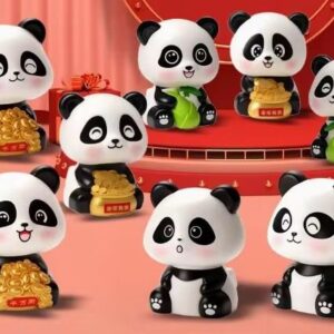 Solar-Powered Dancing Panda for Car Dashboard & Desk