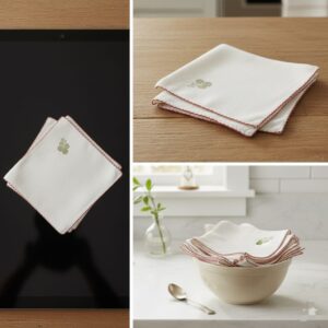 Embroidery Napkins Set of 6psc Vista Weaves