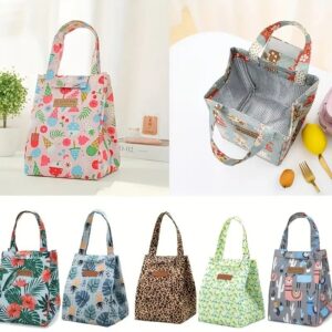 Printed Lunch Bag With Velcro Closure Summer Cooler