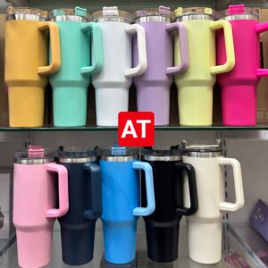 Viral 1200ml Insulated Tumbler with Handle & Straw