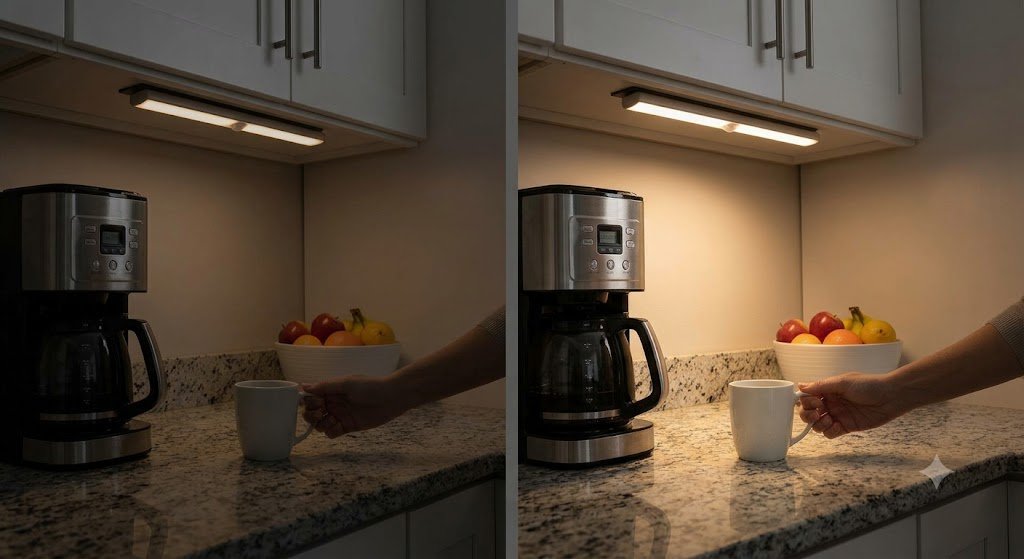 Rechargeable Motion Sensor LED Strip Light for Wardrobe & Kitchen - Image 5