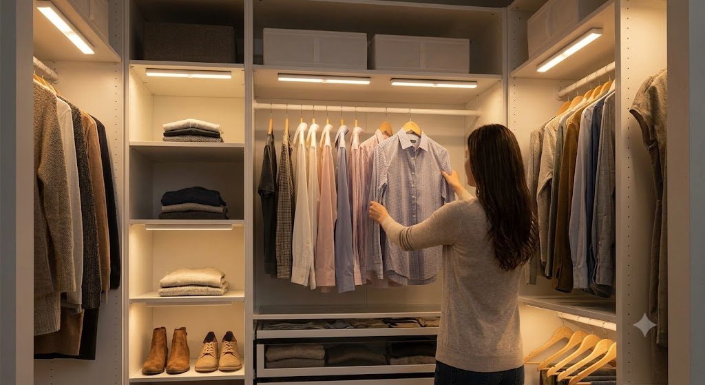 Rechargeable Motion Sensor LED Strip Light for Wardrobe & Kitchen - Image 4