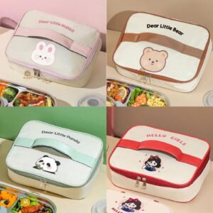 Cartoon Animated Flat Lunch Bag (26 x 19 x 7 cm)