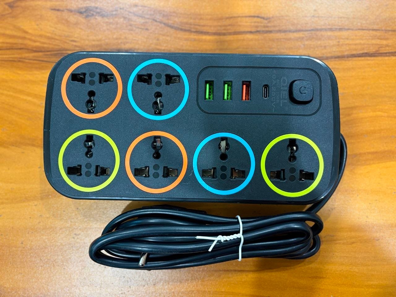 9 in 1 Extension Board with USB Ports & Surge Protector | Multi-Plug Socket Power Strip - Image 3