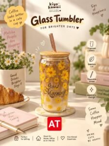 Sunflower Print Tumbler