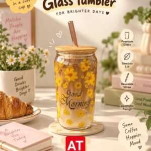 Sunflower Print Tumbler