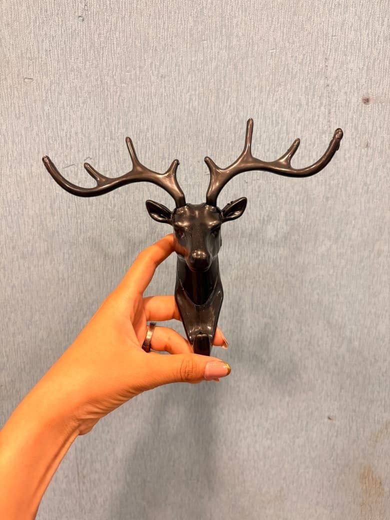 Deer Head Wall Hook - Decorative Key & Coat Hanger (2 Pcs) - Image 2