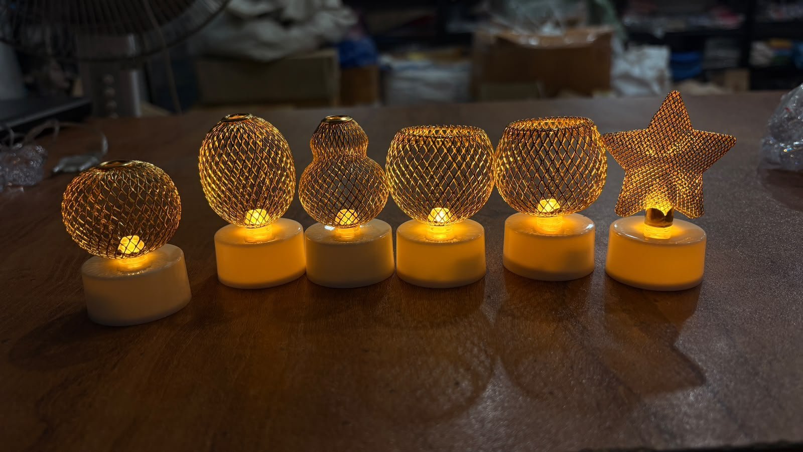 Mix Design Golden Jari Diya Set of 6 – Decorative Festive & Home Decor Diyas